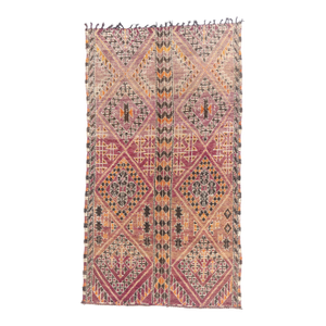 Vintage Zayane Beni M'Guild Moroccan Rug, 05'07 X 10'00
