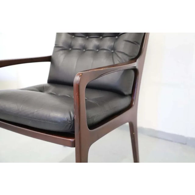 1960s Conference Armchair in Leather with High Backrest by Eugen Schmidt, 1960 For Sale - Image 5 of 9