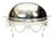 Edwardian Revival Silver-Plated Chafing Entree Dish with Revolving Dome Cover For Sale