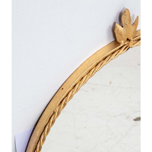 Gold Pair Italian Iron Gilt Rope Mirrors For Sale - Image 8 of 13