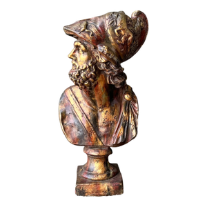 Vintage Classical Greek Style Bust of Ajax