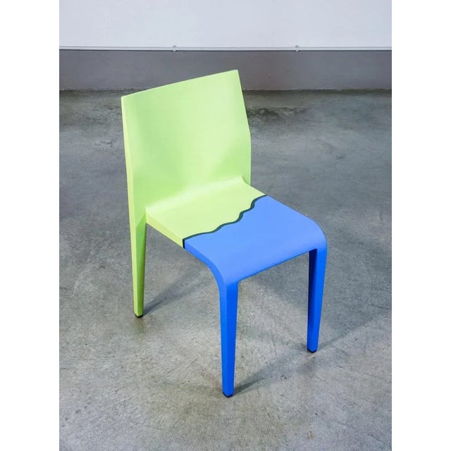 Light Painted Side Chair by M. Pistoletto For Sale - Image 10 of 10