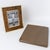 Mid Century Montagnani Italy Metal and Walnut Wood Picture Frame For Sale - Image 4 of 8