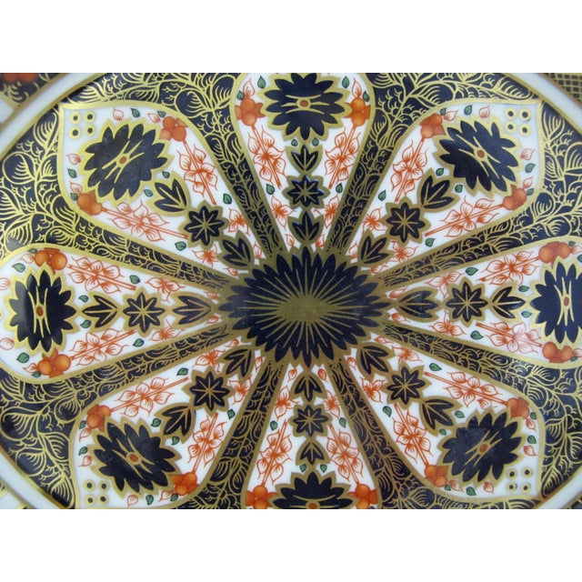Royal Crown Derby 1128 Old Imari Bone China Full Miniature Tea Set & Oval Tray For Sale - Image 13 of 18