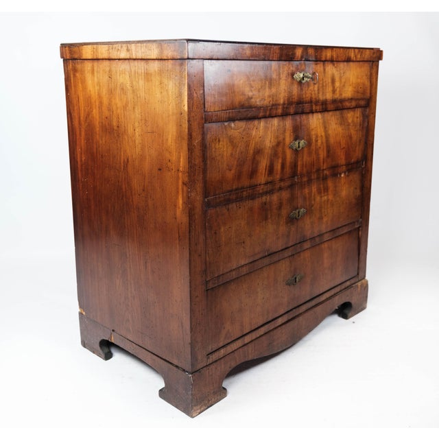 Empire Chest of Drawers with Four Mahogany Drawers, 1840s For Sale - Image 15 of 16