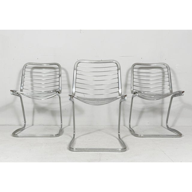 Gastone Rinaldi Sabrina Cantilever Chairs by Gastone Rinaldi for Rima, Italy, 1970s, Set of 4 For Sale - Image 4 of 18