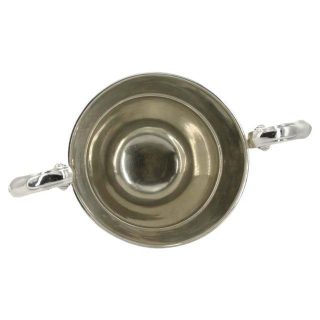 Early 20th Century Sterling Silver Two Handled Birmingham Wine Cooler For Sale - Image 11 of 13