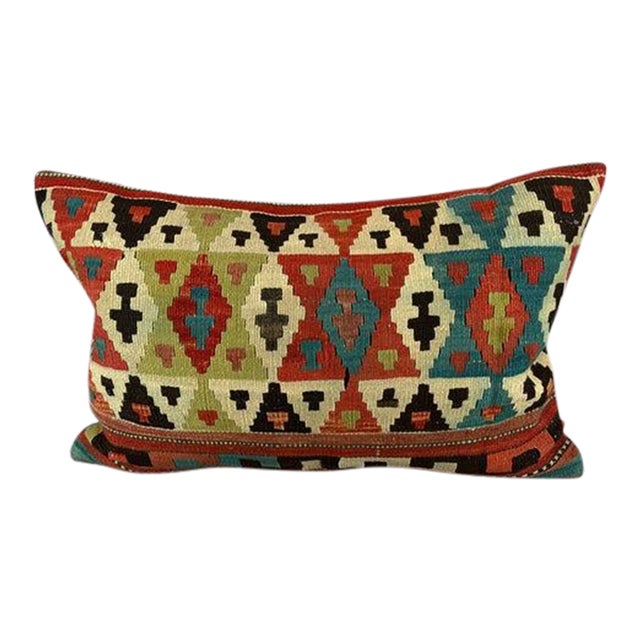 16 x 24 Kilim Pillow Turkish Cushion Cappadocia Sunrise Pillow Cushion Cover For Sale