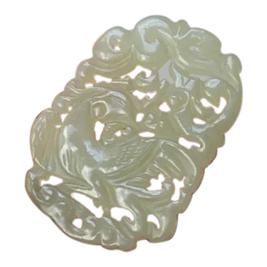 Republic Era Chinese Light Celadon Jade Plaque