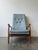 1950's Attributed to Milo Baughman for James Inc. Leather Recliner and Ottoman For Sale - Image 12 of 13