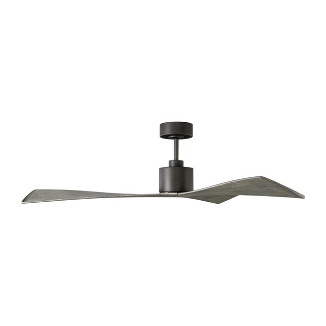 Modern Visual Comfort Fan Adler 52" Ceiling Fan in Aged Pewter and Light Grey Weathered Oak For Sale - Image 3 of 3