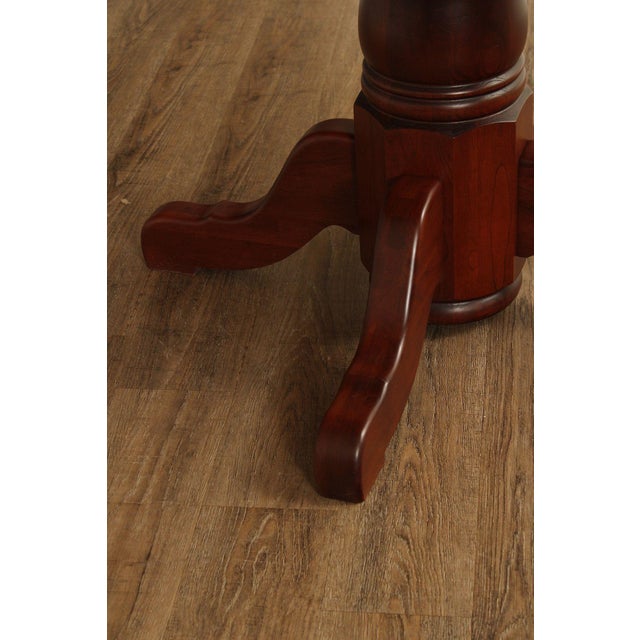 Late 20th Century Hunt Country Furniture Round Top Cherry Dining Table For Sale In Philadelphia - Image 6 of 18