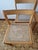Mid-Century Modern Vintage Chairs in Cane and Wood, 1970, Set of 4 For Sale - Image 3 of 7