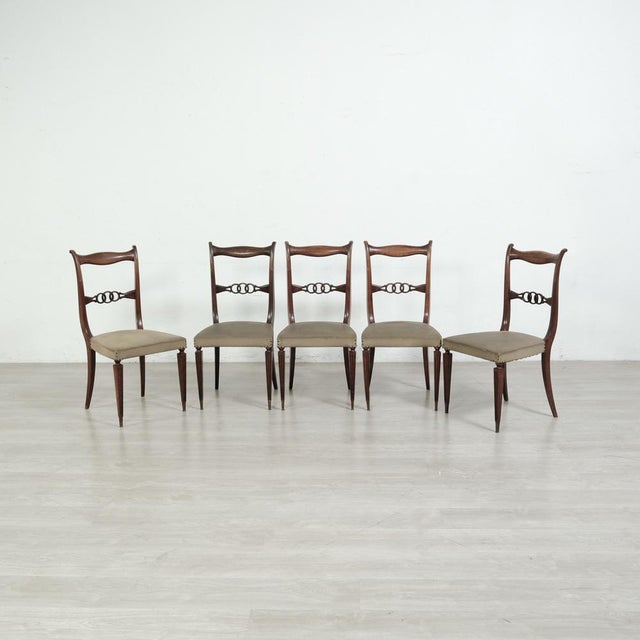 Chairs, Italy, 1960s, Set of 5 For Sale - Image 18 of 18