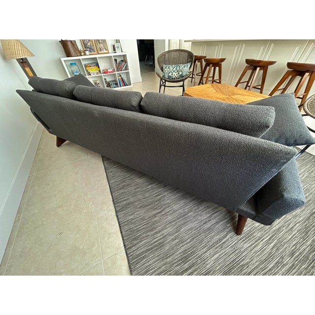 Vintage 1950s MCM Kroehler Gondola Sofa in the Style of Adrian Pearsall for Craft Associates For Sale In Tampa - Image 6 of 15