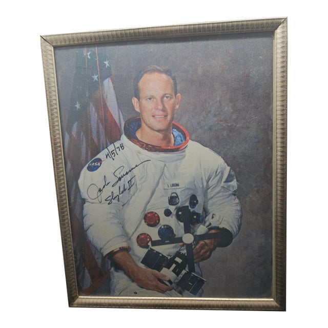 8x10 Autographed/Framed Photo of Former Nasa Astronaut Jack R. Lousma, W/Provenance For Sale