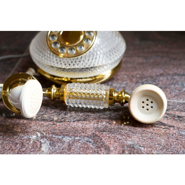 French Crystal Rotary Style Phone Chairish