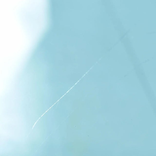 Pace Collection Rectangular Glass Coffee Table With Lucite Legs and Chrome Accent For Sale - Image 6 of 7