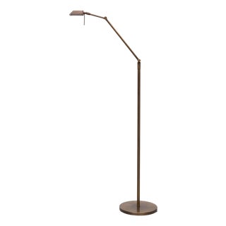 Adjustable Bronze Halogen Floor Lamp by Ben Demmers, 1980s For Sale