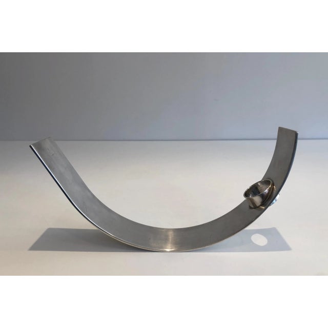 Circa 1970 Design Silverplate Bottle Holder, French, Marked and Numbered For Sale - Image 13 of 13