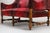 Large Louis XIII Sofas in Burgundy Red Velvet, 1900s, Set of 2 For Sale - Image 10 of 17