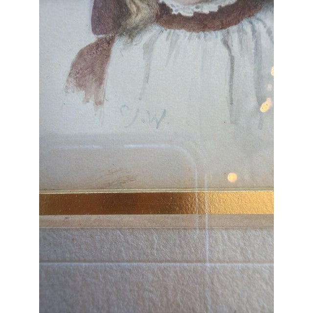 Victorian Mid 19th Century Portrait of Miss Juliana Willoughby after George Romney For Sale - Image 3 of 8