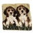 Handmade Needlepoint Pillow Cover Featuring Two Beagle Puppies For Sale