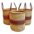 Set of Three Vintage Bolga Baskets For Sale