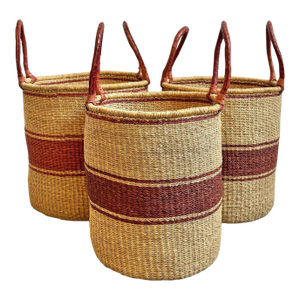 Set of Three Vintage Bolga Baskets