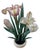Japanese Antique Carved Irises Potted in Vessel For Sale - Image 3 of 12