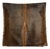 Reversible 18” X 18” Premium Brazilian Watusi Cowhide Pillow Cover – Sculptural Spine Composition - Handcrafted by Pablo Sota Designs. For Sale