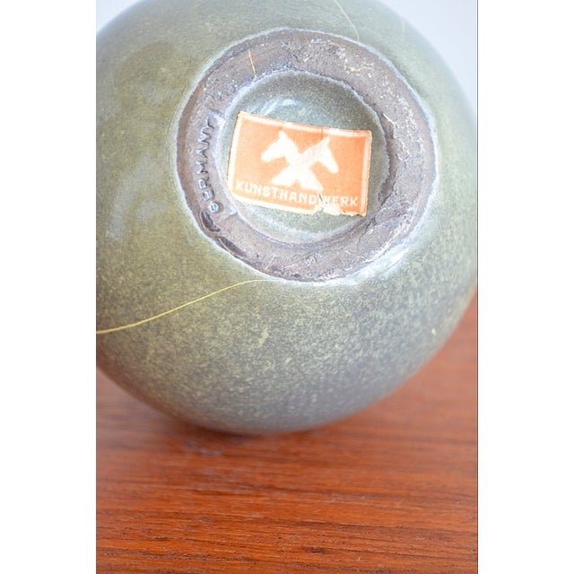 Gray German Ceramic Vases from Richard Uhlemeyer, 1950s, Set of 2 For Sale - Image 8 of 9