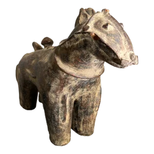Mid 20th Century Japanese Haniwa Style Pottery Horse