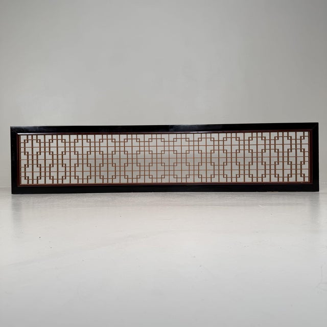 Japanese Ranma with Kumiko Lattice Serene Wall Panel, 1950s For Sale - Image 14 of 14