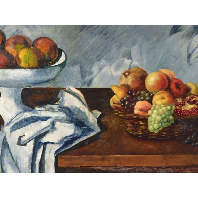 1990s Fazly (Fazoil Ataullakhanov) "Still Life With Cezanne" Original Oil For Sale - Image 5 of 10