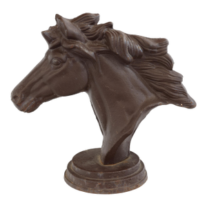 Cast Iron Horse Head Sculpture