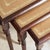 Hollywood Regency Regency Mahogany Nesting Tables with Glass Tops, Set of 3 For Sale - Image 3 of 9