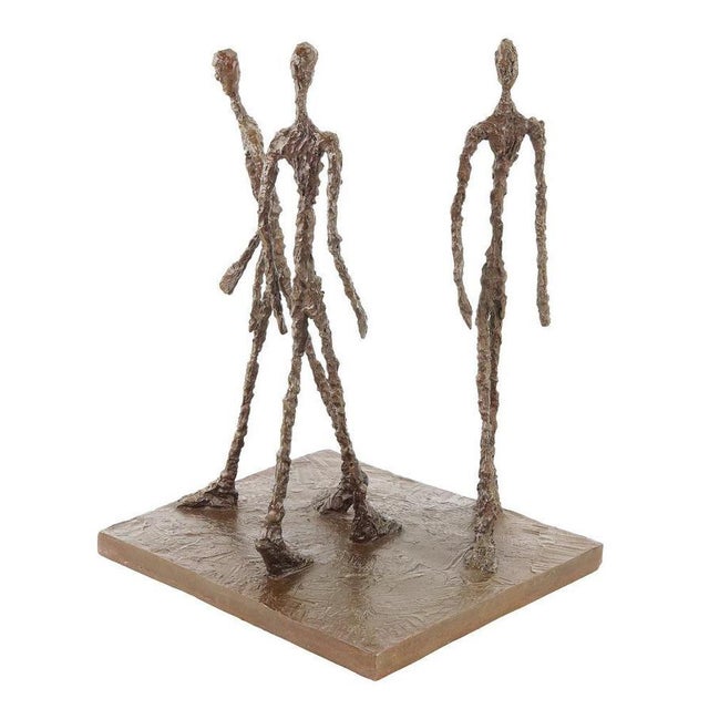 Modern Dark Patinated Figurative Sculpture, Bronze For Sale - Image 5 of 8