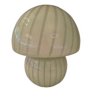1990s Retro Mushroom Lamp- Styled After Murano For Sale