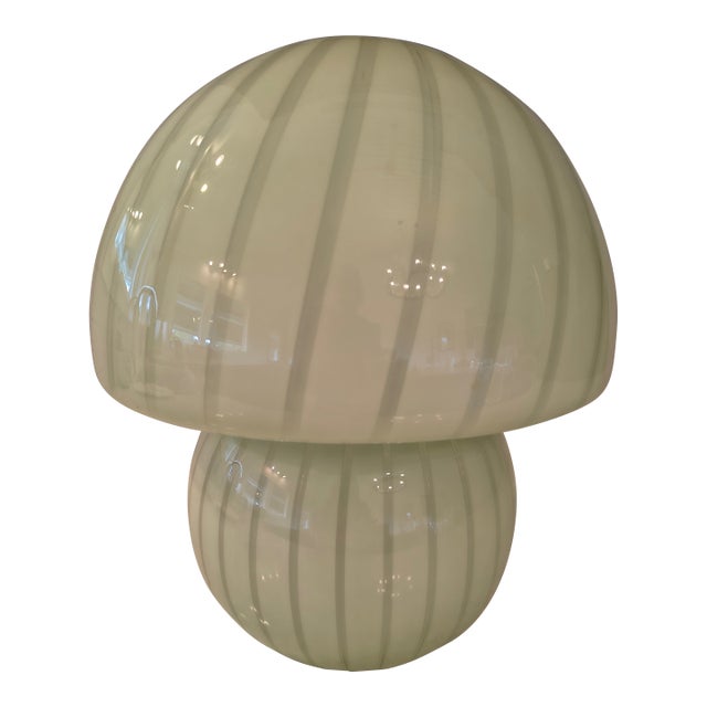 1990s Retro Mushroom Lamp- Styled After Murano For Sale