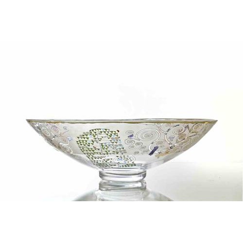 Large Artis Orbis Gustav Klimt Bowl Centerpiece from Goebel, Mid-20th Century For Sale - Image 4 of 5