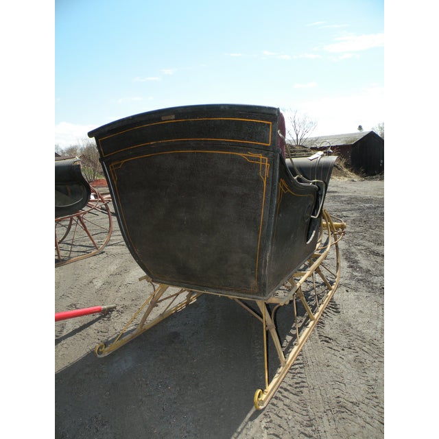 Antique Portland Cutter Sleigh Christmas Sled Chairish