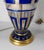 Blue 19th Century Pair of Bohemian Cameo Glass Table Lamp Vases With Greek Key Design in Blue For Sale - Image 8 of 16