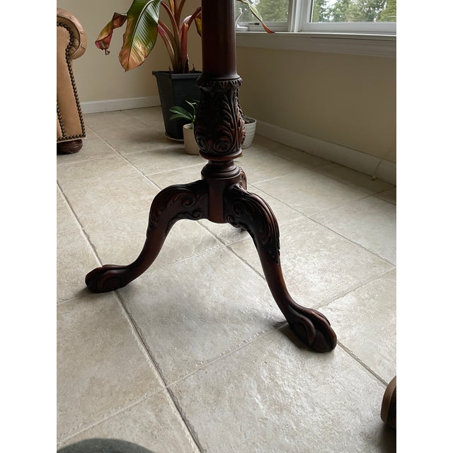 Victorian Late 19th Century Victoria Era Chippendale Style Piecrust Tea Table For Sale - Image 3 of 8