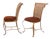 Wood Dining Chairs attributed to Jacques Adnet, Set of 4 For Sale - Image 7 of 13