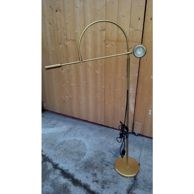 Restoration Hardware Lacquered Burnished Brass Orbiter II Task Floor