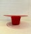 Very unusual shape in a vibrant red color, this bowl truly expressed the technique of cased glass blowing with its...