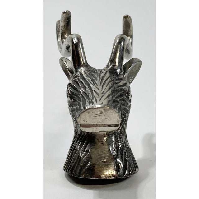 Mid 20th Century Vintage Silver Deer Candle Snuffer For Sale - Image 5 of 7