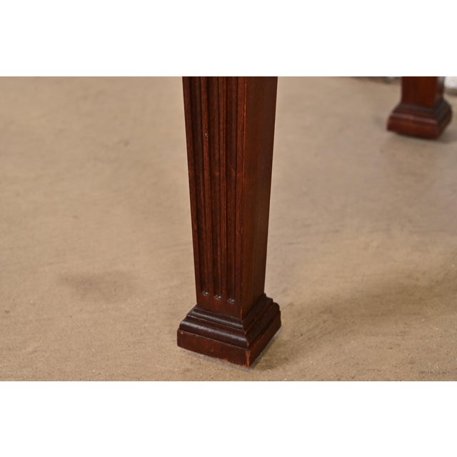 Councill Furniture Georgian Carved Mahogany Buffet Server or Console Table For Sale - Image 9 of 13