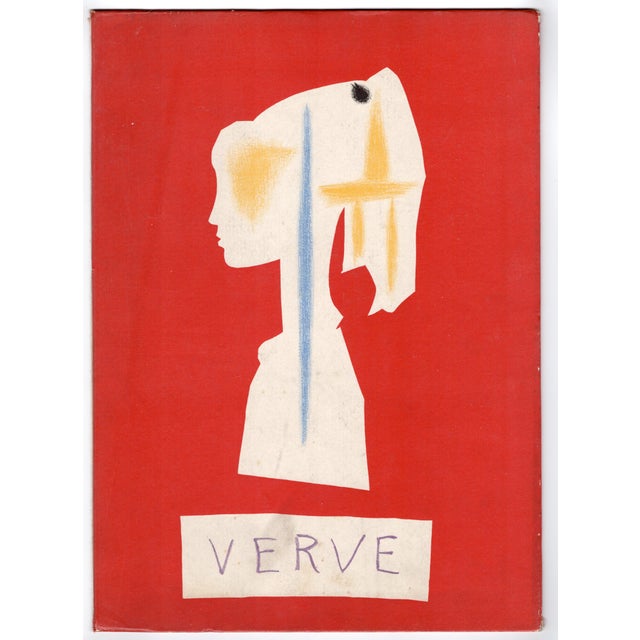 Pablo Picasso (1881-1973) Profile of a Girl cover from The Human Comedy Colour Lithograph on Hardcover cardboard printed...